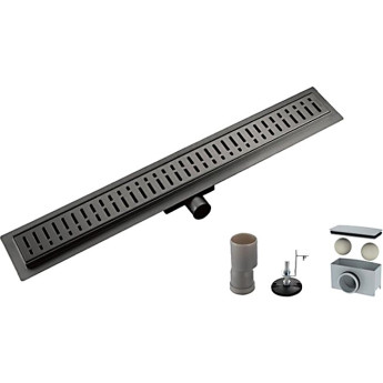 Душевой трап GAPPO G85007-39, 70*500 мм, оружейная сталь